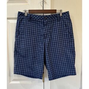 Puma Men's Golf Shorts Sz 32‎ Blue Plaid *Read*